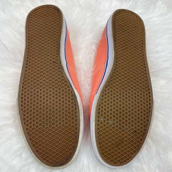 Vans | low cut Unisex 9.0 woman 7.5 men peach ,lace up sneakers. - Picture 6 of 10